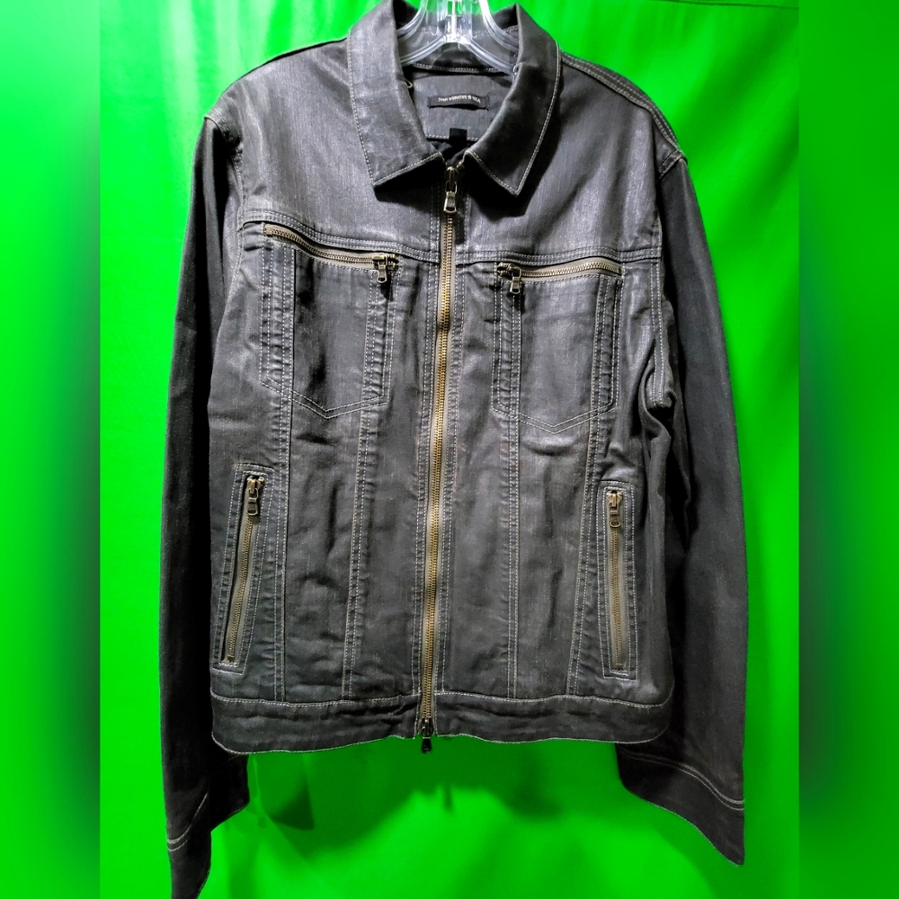 John Varvatos Coated Denim Jacket